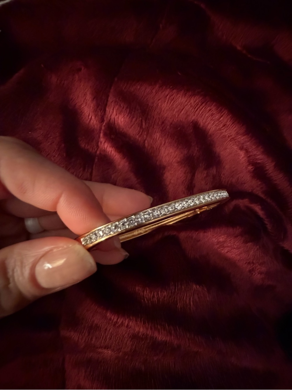 Swarovski Gold-Tone Crystal Bar Bracelet with Clear Stones